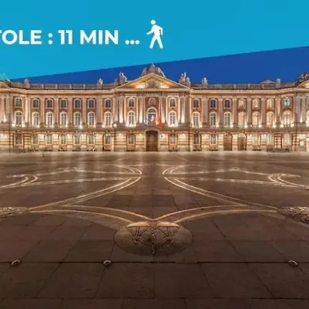 T4 Authentique Toulousain Fully Equiped- 3bed 5person Hypercentre Toulouse